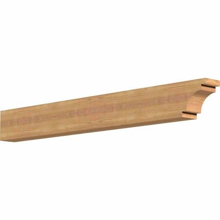 Ekena Millwork Mediterranean Smooth Rafter Tail, Western Red Cedar, 3 1/2"W x 6"H x 48"L RFT04X06X48MED00SWR